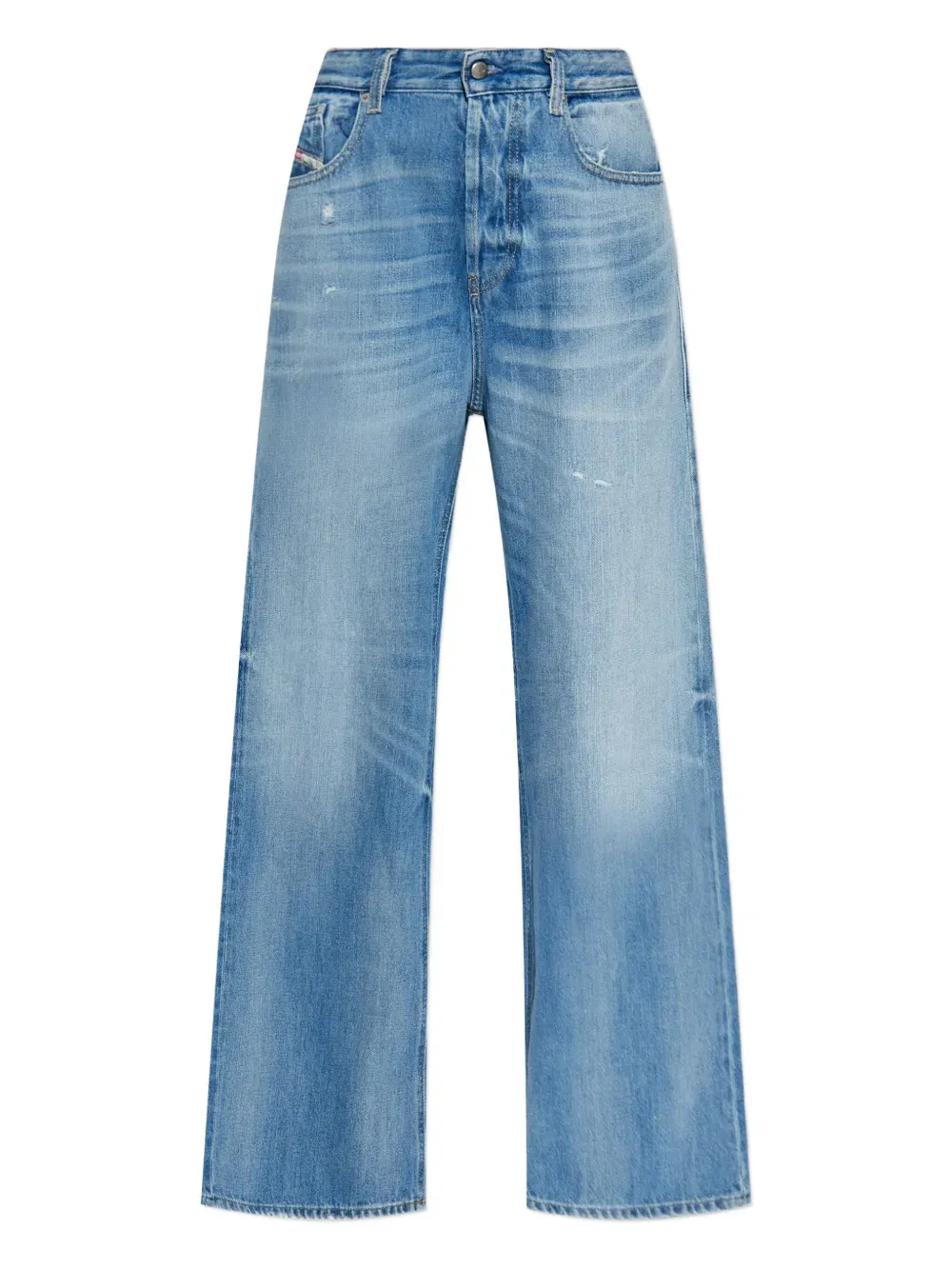 ean en Denim Confortable Ample pour Femme à Taille Haute, Coupe Droite Respirante, Style Décontracté Printemps/Hiver, Pantalon Large